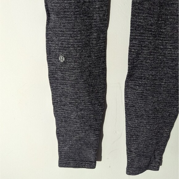 Lululemon Runder Under Pant Micro Macro Black Heathered Black Women's Size 6 - Picture 7 of 8